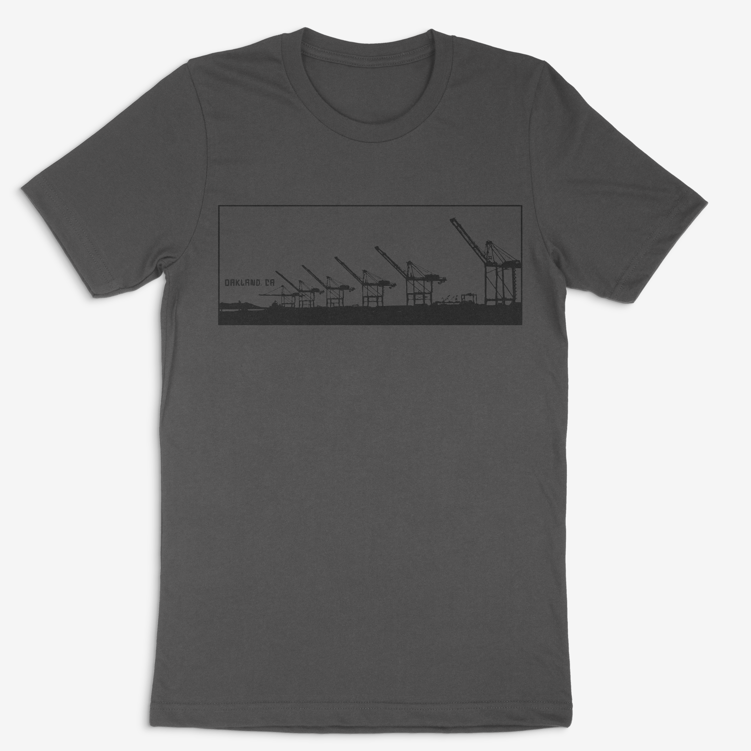 Oakland Cranes. Asphalt Gray T-Shirt
