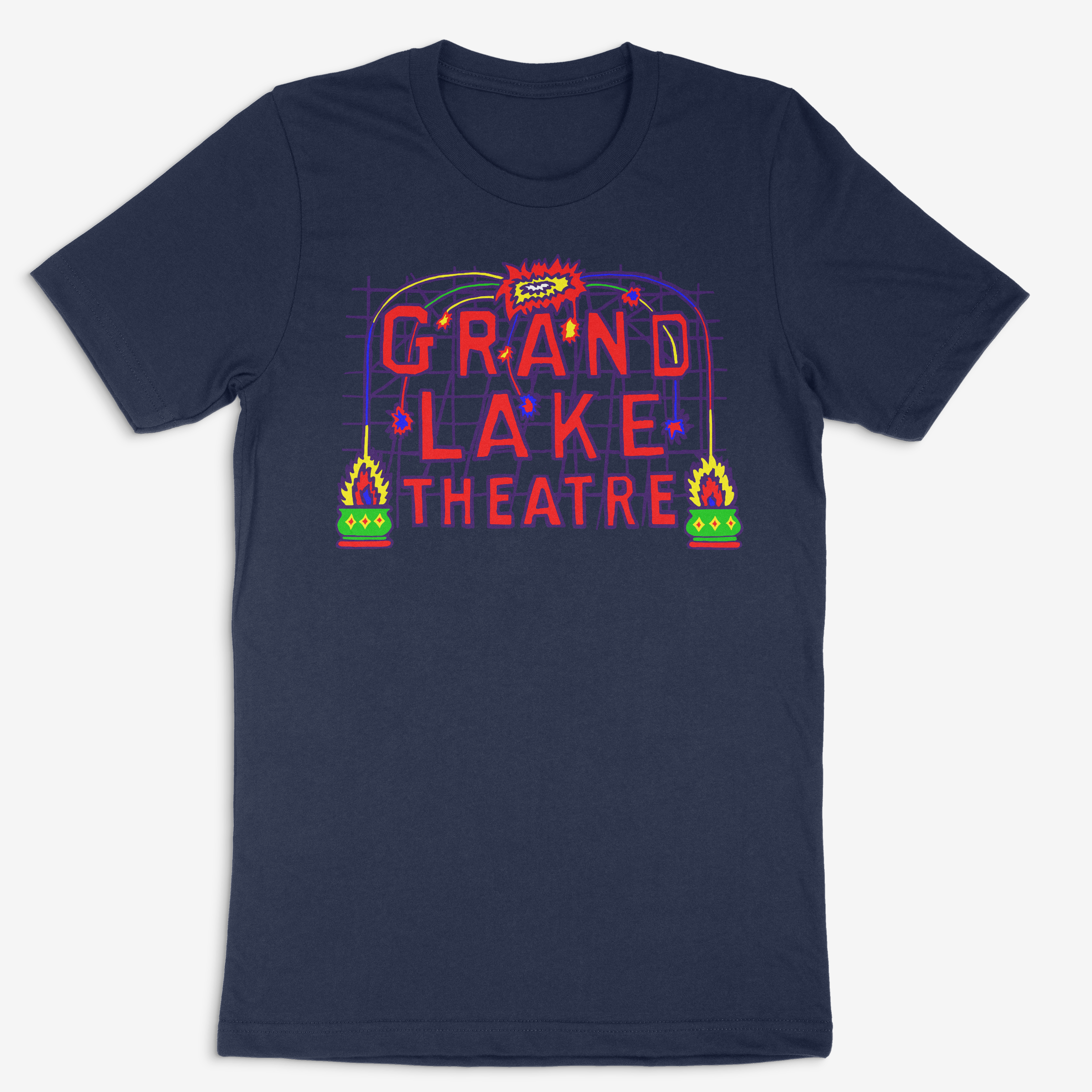 Grand Lake Theatre. Navy T-Shirt