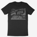 The Oakland Stadium - Auto Races. Black T-Shirt